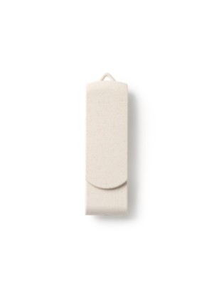 Pamięć USB z główną konstrukcją i obrotowym klipsem wykonanymi z włókna pszennego KINOX