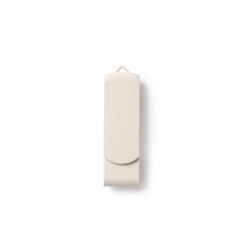Pamięć USB z główną konstrukcją i obrotowym klipsem wykonanymi z włókna pszennego KINOX