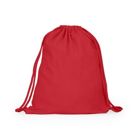 100% cotton drawstring backpack with matching cords ADARE
