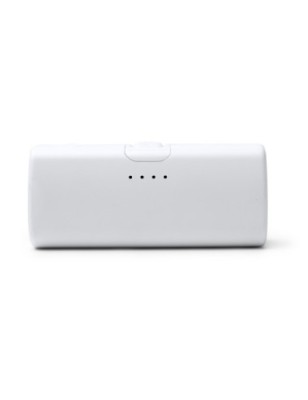 Power bank o pojemności 5000 mAh wykonany z tworzywa ABS pochodzącego z recyklingu z funkcją latarki LED BIPER