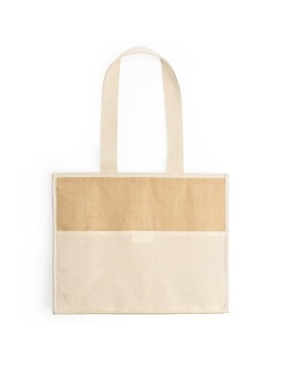 Cooler bag in laminated jute VENICE