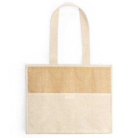 Cooler bag in laminated jute VENICE