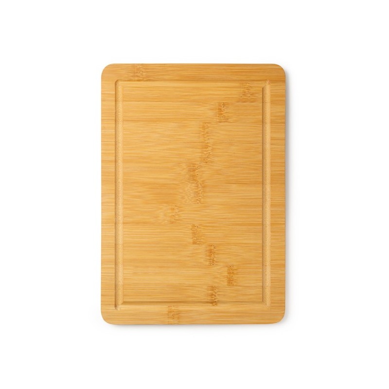 Rectangular bamboo chopping board with juice rim ANGUS