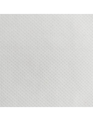 Tkanina poliestrowa w kolorze białym, o szerokości 155 cm INTERLOCK POINTEL POLIESTER 140 GSM