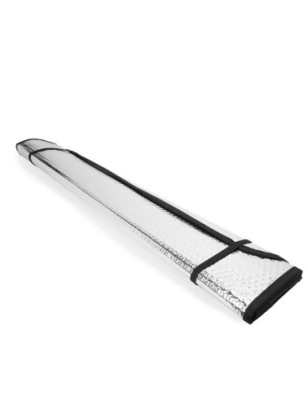 Samochodowa osłona przeciwsłoneczna z zewnętrzną warstwą aluminiową i wypełnieniem z tworzywa sztucznego BATUR
