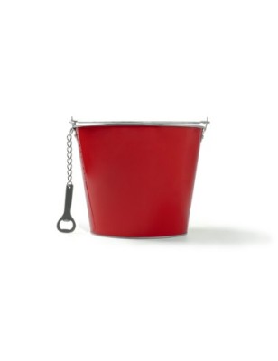 Metaliczne wiadro z aluminiowym otwieraczem do butelek w zestawie LAMBIC