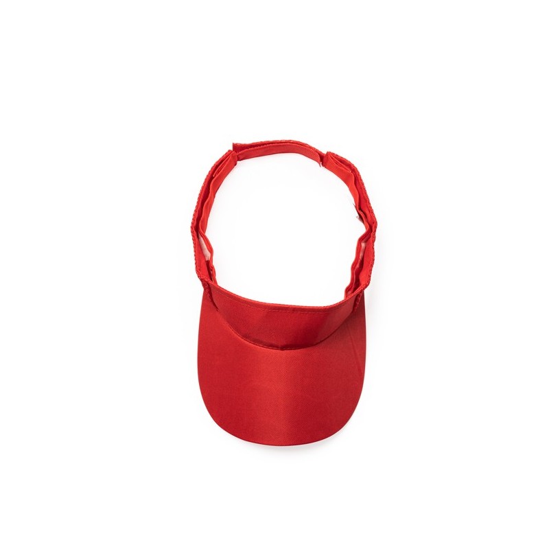 Comfortable technical visor in soft microfibre with adjusting velcro fastening and padded sides for better comfort WIZER