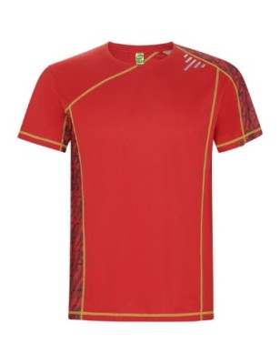 Techniczny t-shirt z rękawami w stylu ranglan i nadrukowanymi panelami SOCHI