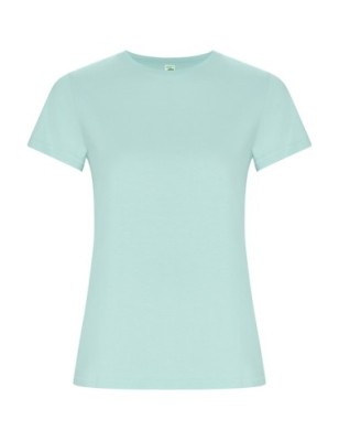 T-shirt z okrągłym dekoltem z bawełny organicznej GOLDEN WOMAN