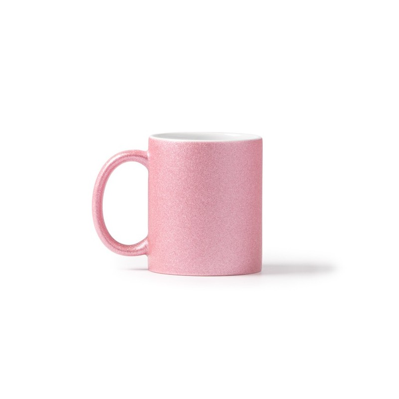 Ceramiczny kubek z efektem brokatu, specjalnie zaprojektowany do sublimacji, ma pojemność 350 ml FIONA