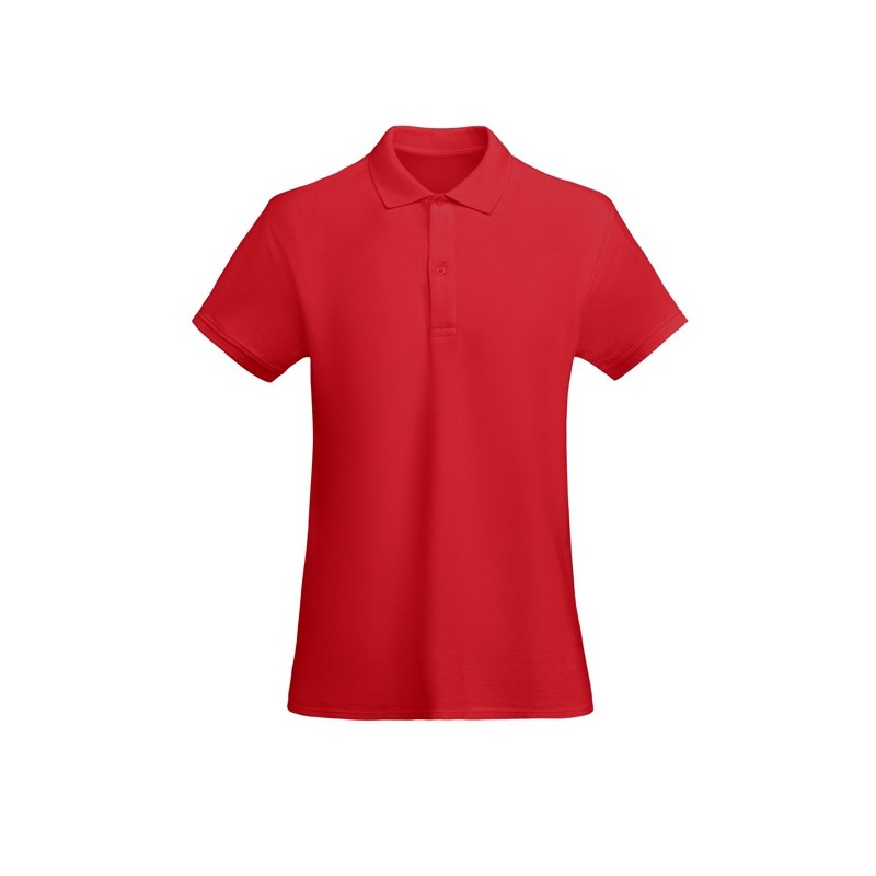 Dopasowana koszulka polo z krótkim rękawem dla kobiet, wykonana z organicznej bawełny z certyfikatem OCS PRINCE WOMAN Dopasowana koszulka polo z krótkim rękawem dla kobiet, wykonana z organicznej bawełny z certyfikatem OCS PRINCE WOMAN