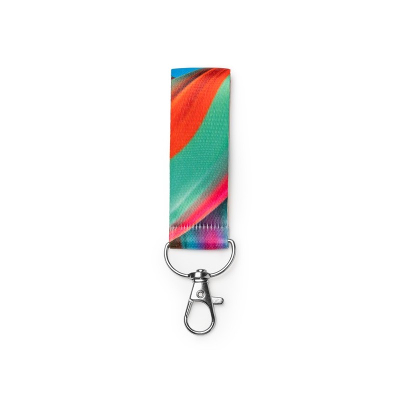 Keyring with polyester straps, special for sublimation KENDAL