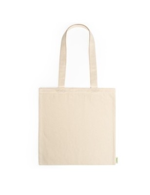 100% organic cotton bag with practical 70 cm long handles GRETA