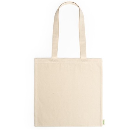 100% organic cotton bag with practical 70 cm long handles GRETA