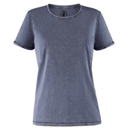 T-shirt z krótkim rękawem, dżinsowy efekt dla kobiet HUSKY WOMAN